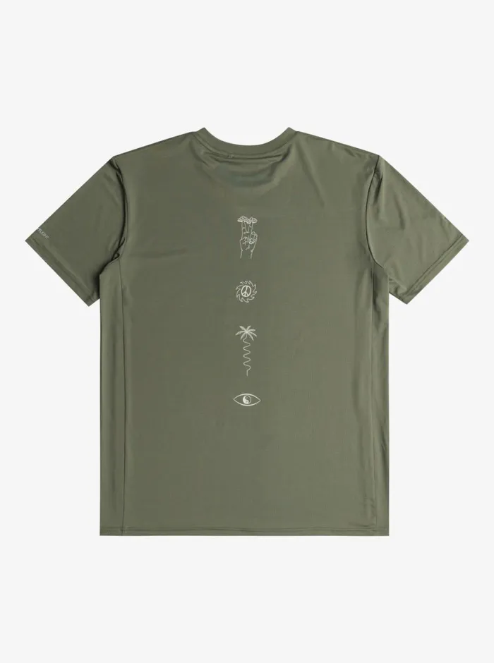 Quiksilver Lap Time TShirt Sea Spray Mens Tees Quiksilver Lap Time TShirt Sea Spray Mens Tees