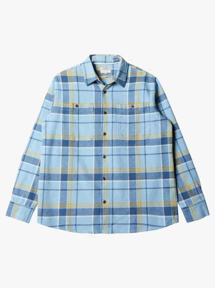 Quiksilver Lower Ridge Flannel Shirt Dusk Blue Lower Ridge MensWaterman Shirts and Polos Quiksilver Lower Ridge Flannel Shirt Dusk Blue Lower Ridge MensWaterman Shirts and Polos