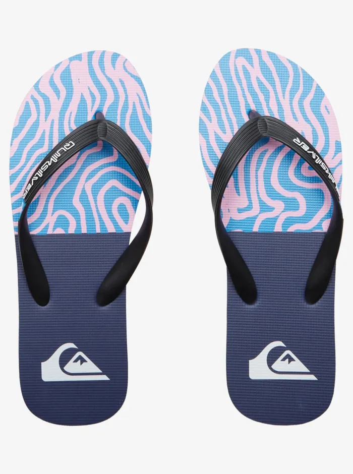 Quiksilver Molokai Art II Sandals Blackbluepink Mens Sandals