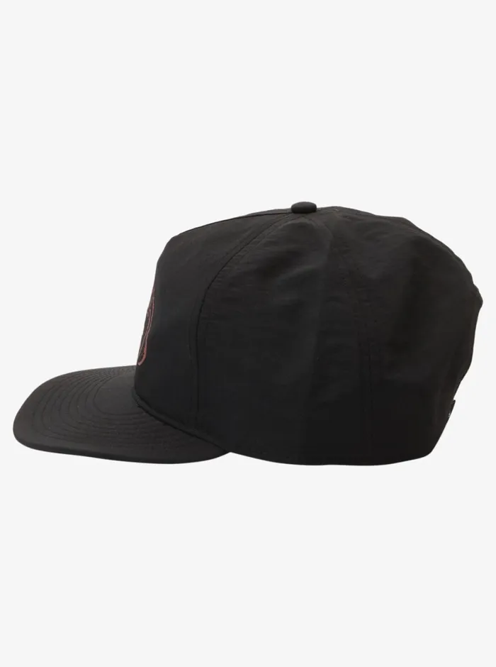 Quiksilver Nylo Cap Snapback Hat Black Mens Hats Quiksilver Nylo Cap Snapback Hat Black Mens Hats
