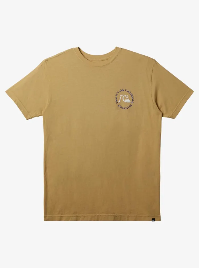 Quiksilver Protect Our Playground TShirt Taos Taupe Mens Tees