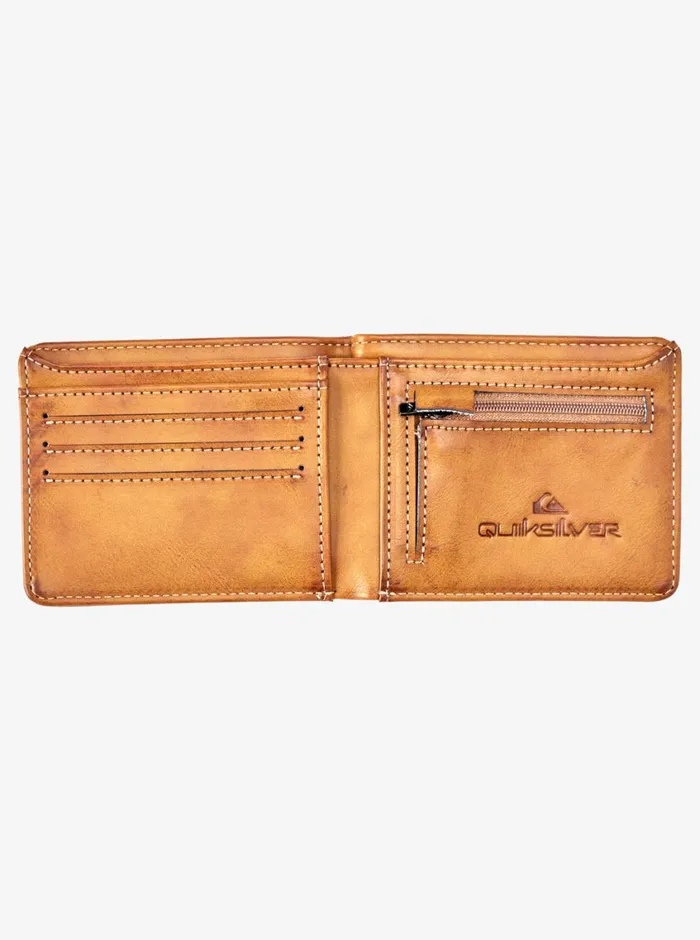 Quiksilver Slim Rays BiFold Wallet Chocolate Brown Mens Wallets