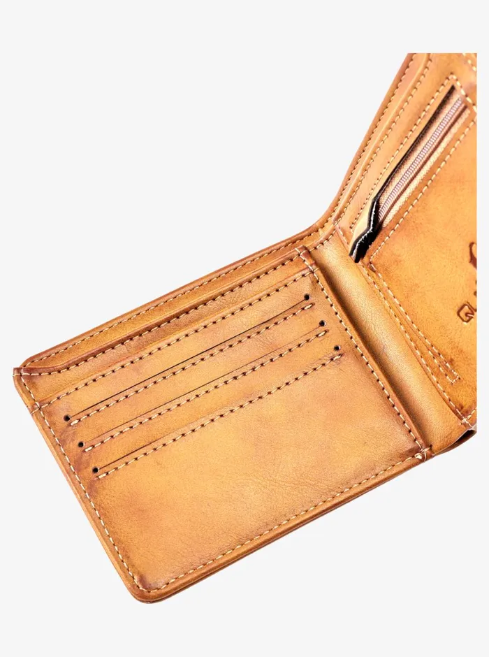 Quiksilver Slim Rays BiFold Wallet Chocolate Brown Mens Wallets