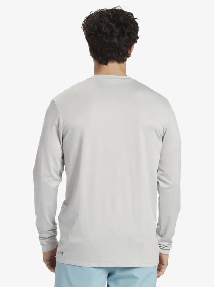 Quiksilver Solid Streak Long Sleeve UPF 50 Surf Tee Gray Violet Mens Rashguards Quiksilver Solid Streak Long Sleeve UPF 50 Surf Tee Gray Violet Mens Rashguards