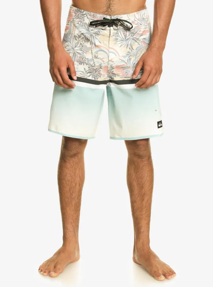 Quiksilver Surfsilk Division Scallop 19034 Boardshorts Sky Blue Mens Boardshorts Quiksilver Surfsilk Division Scallop 19034 Boardshorts Sky Blue Mens Boardshorts