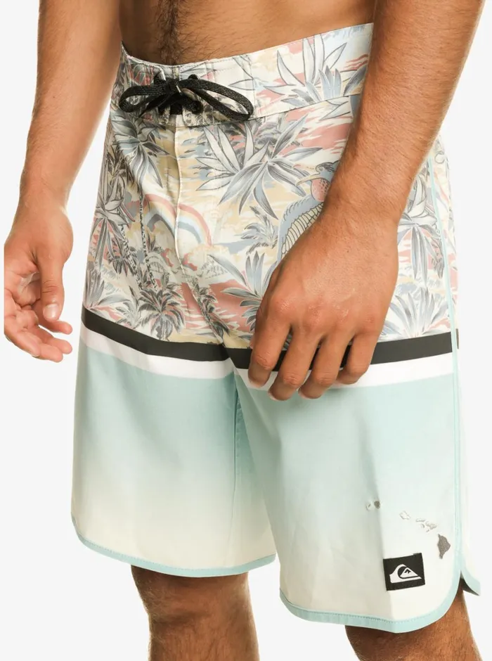 Quiksilver Surfsilk Division Scallop 19034 Boardshorts Sky Blue Mens Boardshorts Quiksilver Surfsilk Division Scallop 19034 Boardshorts Sky Blue Mens Boardshorts