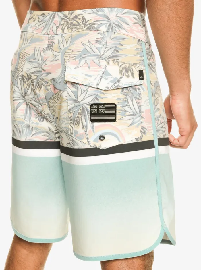 Quiksilver Surfsilk Division Scallop 19034 Boardshorts Sky Blue Mens Boardshorts Quiksilver Surfsilk Division Scallop 19034 Boardshorts Sky Blue Mens Boardshorts