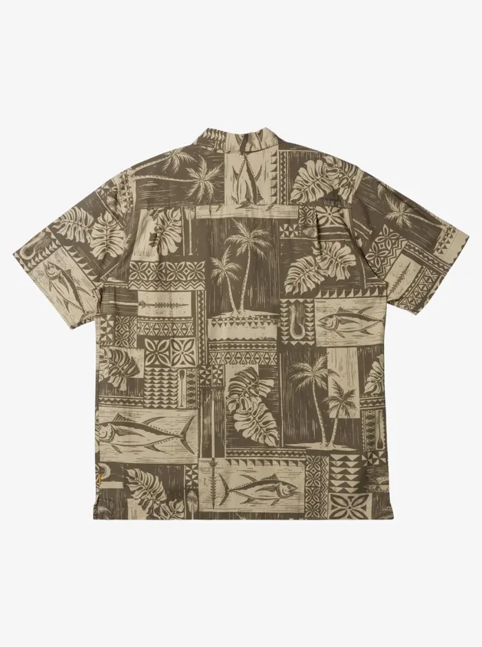 Quiksilver Tuna Palm Woven Shirt Bungee Tuna Palms Woven MensWaterman Shirts and Polos Quiksilver Tuna Palm Woven Shirt Bungee Tuna Palms Woven MensWaterman Shirts and Polos