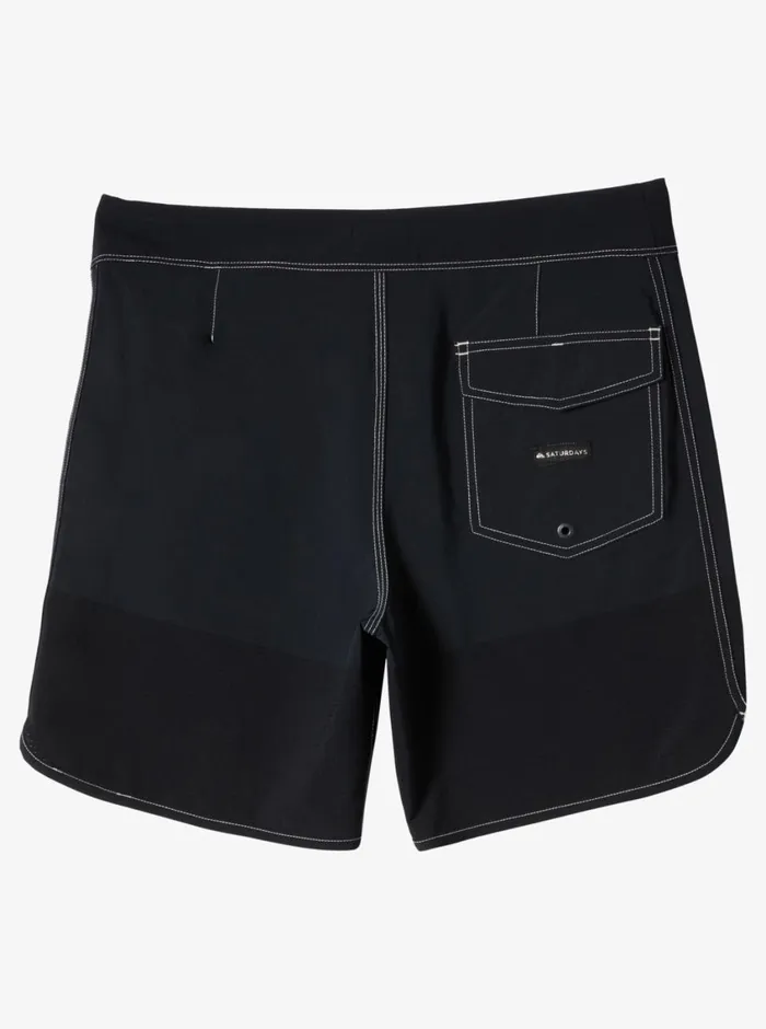Quiksilver X Saturdays NYC Highline Scallop 18034 Boardshorts Black Mens Boardshorts Quiksilver X Saturdays NYC Highline Scallop 18034 Boardshorts Black Mens Boardshorts