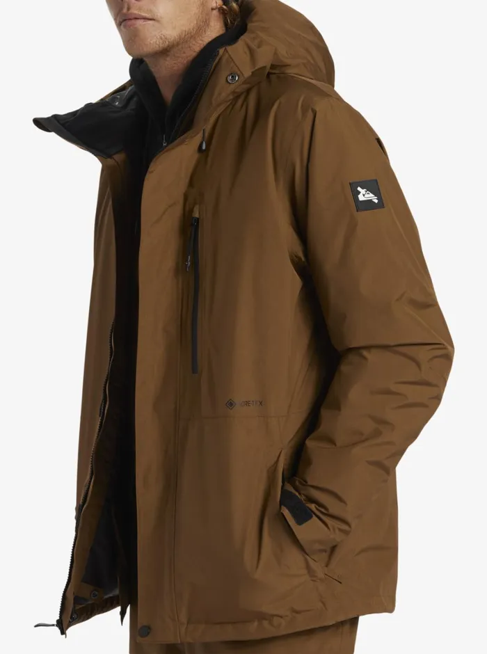 Quiksilver X Saturdays NYC Technical Snow Jacket Sepia Mens Snow Jackets Quiksilver X Saturdays NYC Technical Snow Jacket Sepia Mens Snow Jackets