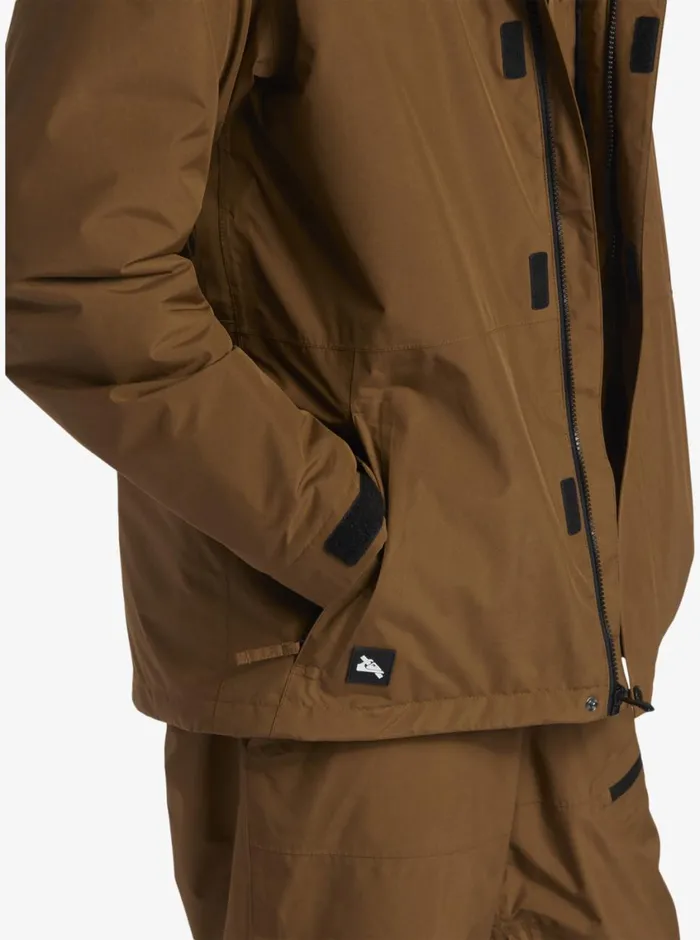 Quiksilver X Saturdays NYC Technical Snow Jacket Sepia Mens Snow Jackets Quiksilver X Saturdays NYC Technical Snow Jacket Sepia Mens Snow Jackets