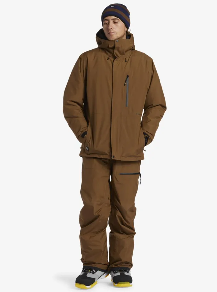 Quiksilver X Saturdays NYC Technical Snow Jacket Sepia Mens Snow Jackets Quiksilver X Saturdays NYC Technical Snow Jacket Sepia Mens Snow Jackets