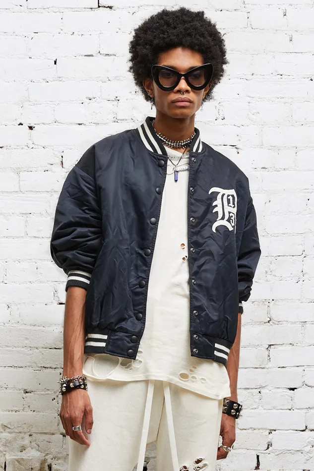 R13 Logo Jacket 8211 Black Jackets and Coats R13 Men