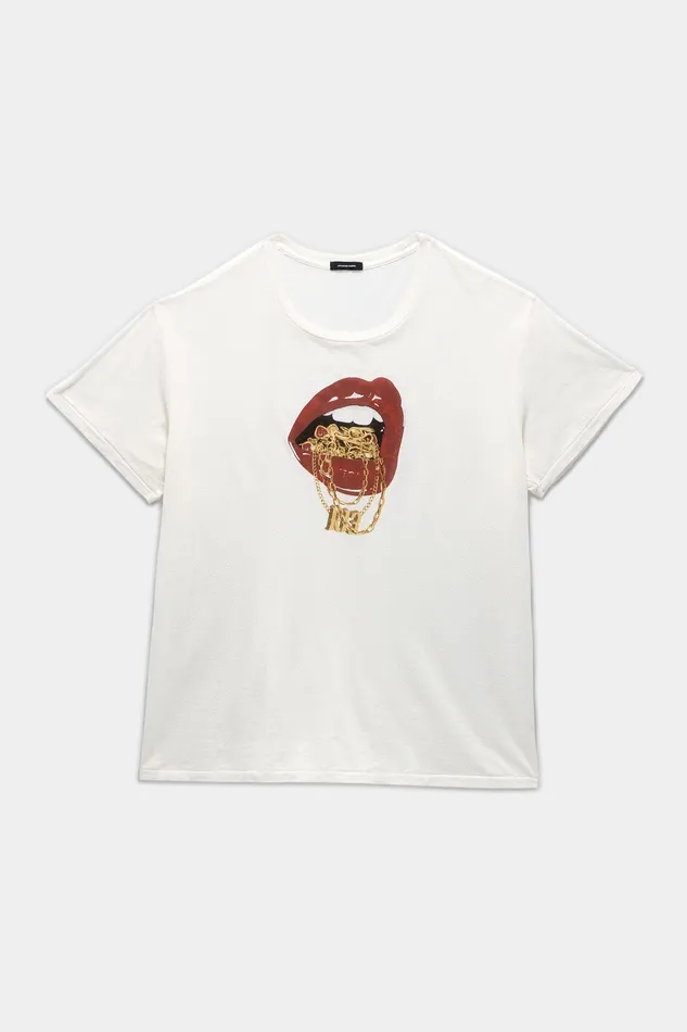 R13 TShirts Men R13 Bling Boy TShirt 8211 Ecru