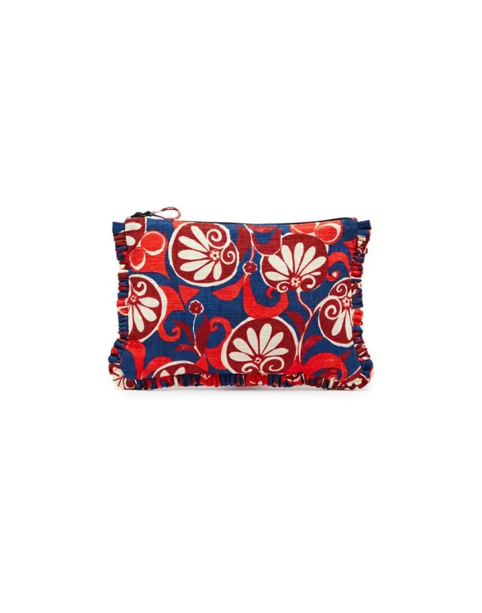 Ready To Wear Bags and Pochettes La Double J Hand Pochette Moonflower Navy