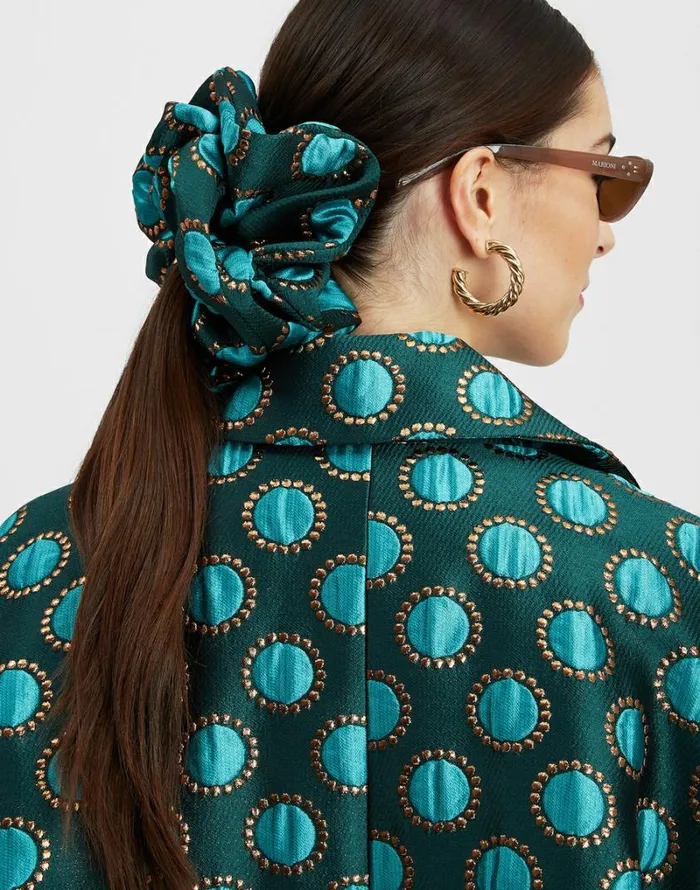 Ready To Wear Hair Accessories La Double J Giga Scrunchie Winter Sun Emerald Ready To Wear Hair Accessories La Double J Giga Scrunchie Winter Sun Emerald