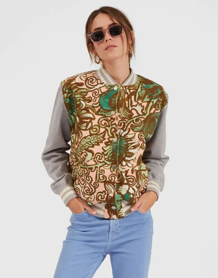 Ready To Wear Outerwear La Double J Varsity Bomber Anemone Pink