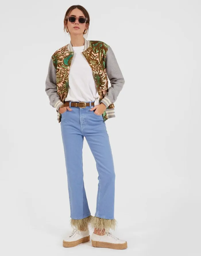 Ready To Wear Outerwear La Double J Varsity Bomber Anemone Pink Ready To Wear Outerwear La Double J Varsity Bomber Anemone Pink