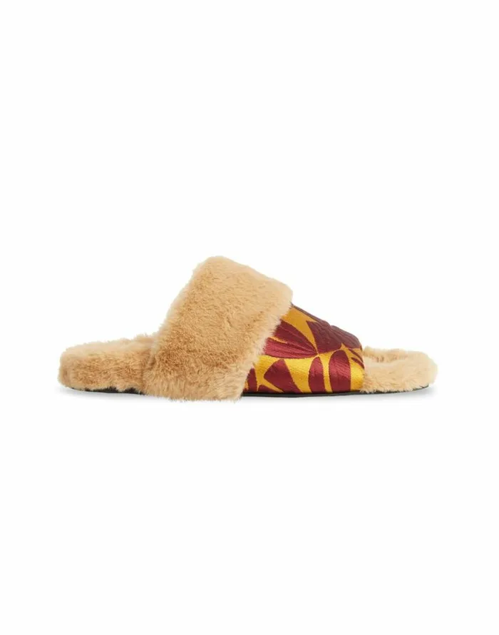 Ready To Wear Shoes La Double J Winter Slides Papyrus Gold