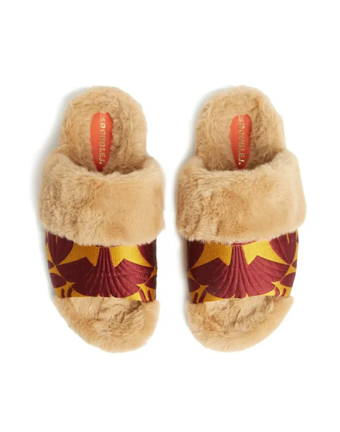 Ready To Wear Shoes La Double J Winter Slides Papyrus Gold Ready To Wear Shoes La Double J Winter Slides Papyrus Gold