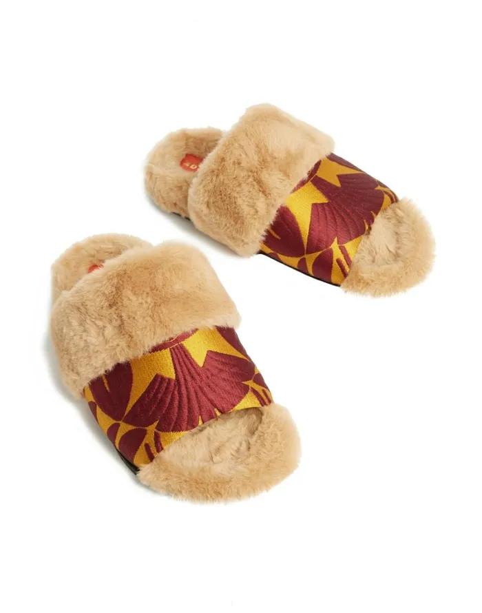 Ready To Wear Shoes La Double J Winter Slides Papyrus Gold Ready To Wear Shoes La Double J Winter Slides Papyrus Gold