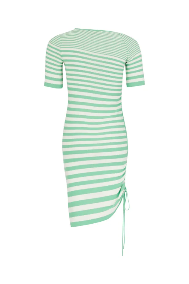 Readytowear Short Dresses Sonia Rykiel Striped Shortsleeved Mini Dress With Asymmetric Collar