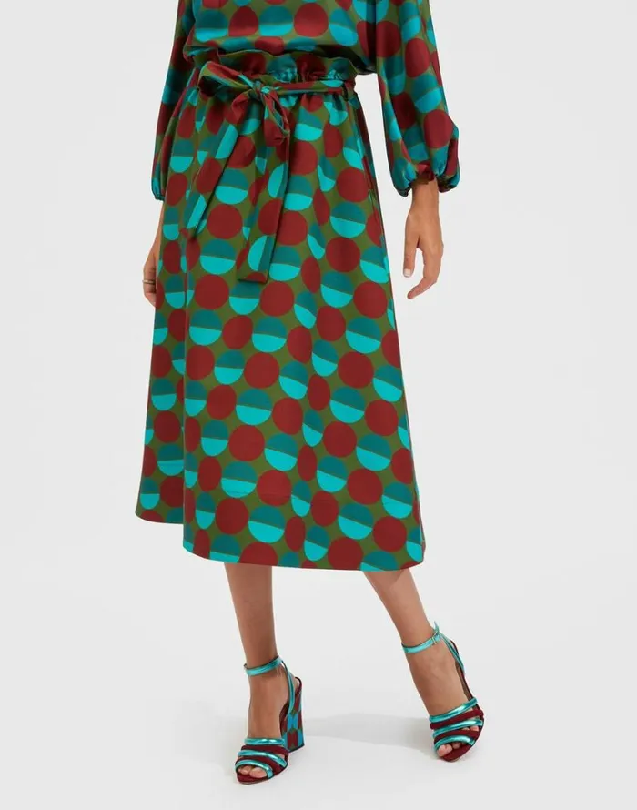 Ready To Wear Skirts La Double J Sardegna Skirt Sfere Grandi Verde