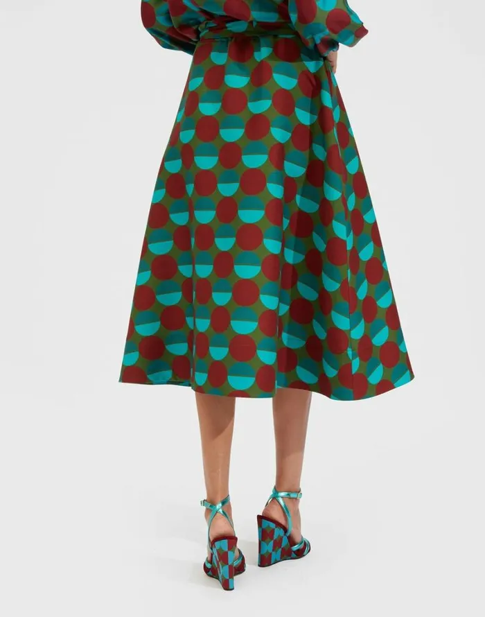 Ready To Wear Skirts La Double J Sardegna Skirt Sfere Grandi Verde Ready To Wear Skirts La Double J Sardegna Skirt Sfere Grandi Verde