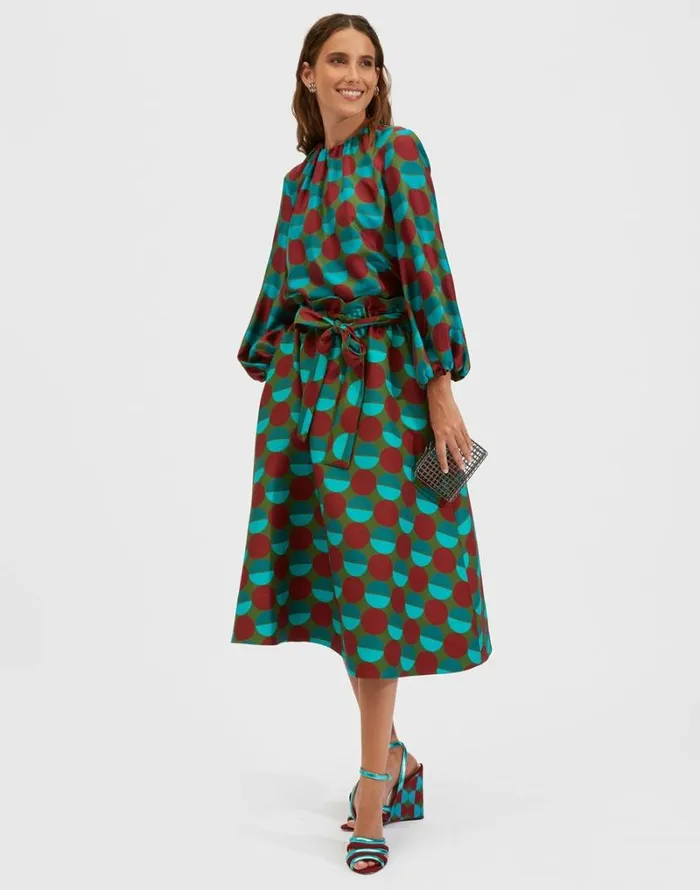 Ready To Wear Skirts La Double J Sardegna Skirt Sfere Grandi Verde Ready To Wear Skirts La Double J Sardegna Skirt Sfere Grandi Verde