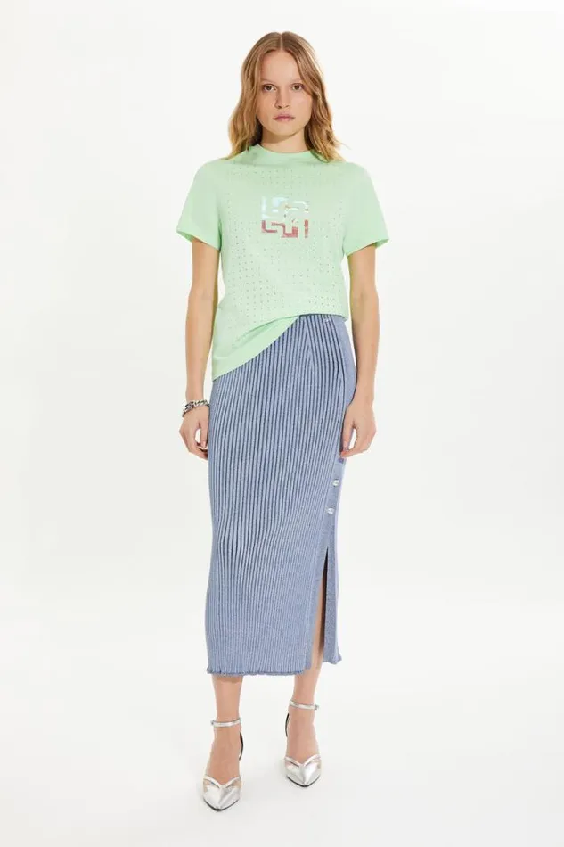 Readytowear Skirts Sonia Rykiel Ribbed Midi Skirt