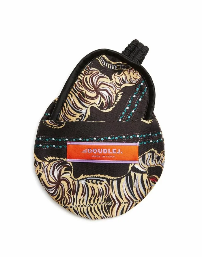 Ready To Wear Small Accessories La Double J Mask Case Tiger Tiles Black Small