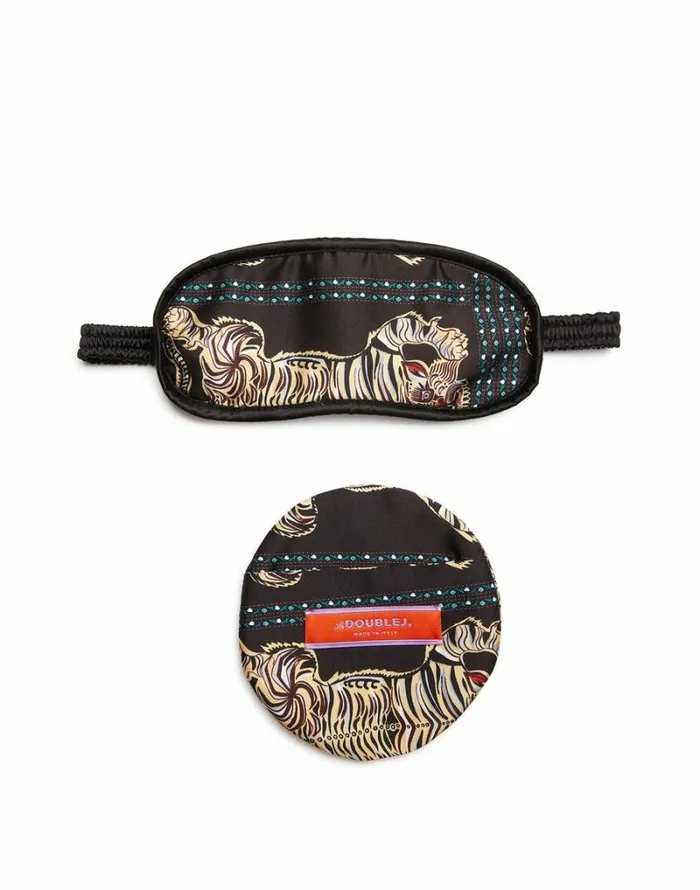 Ready To Wear Small Accessories La Double J Mask Case Tiger Tiles Black Small Ready To Wear Small Accessories La Double J Mask Case Tiger Tiles Black Small