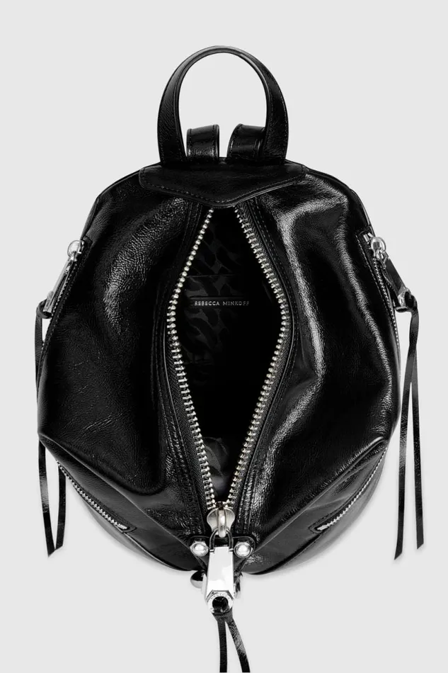 Rebecca Minkoff Backpacks Julian Zipped Medium Backpack Blacksilver 8211 Handbags Rebecca Minkoff Backpacks Julian Zipped Medium Backpack Blacksilver 8211 Handbags