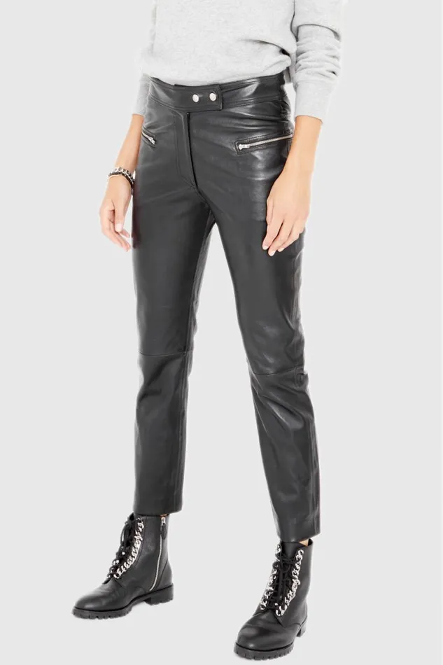 Rebecca Minkoff Bottoms Poppy Leather Legging Black 8211 Clothing