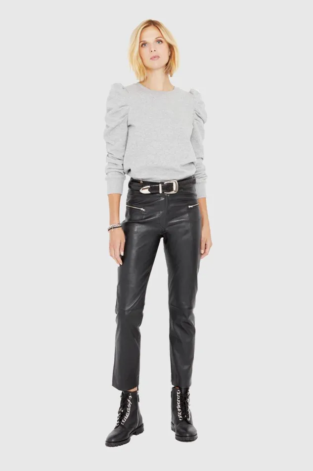 Rebecca Minkoff Bottoms Poppy Leather Legging Black 8211 Clothing