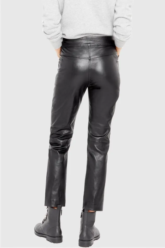 Rebecca Minkoff Bottoms Poppy Leather Legging Black 8211 Clothing