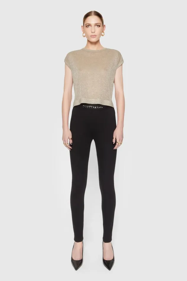 Rebecca Minkoff Bottoms Sienna Chain Embellished Legging True Black 8211 Clothing Rebecca Minkoff Bottoms Sienna Chain Embellished Legging True Black 8211 Clothing