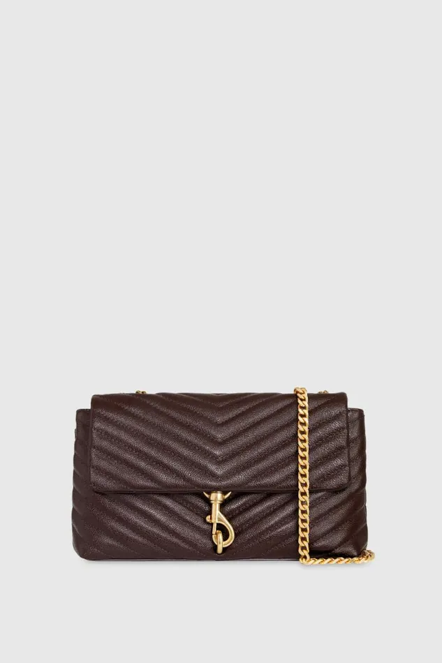 Rebecca Minkoff Crossbody Bags Edie Medium Crossbody Cigaroantique Brass 8211 Handbags