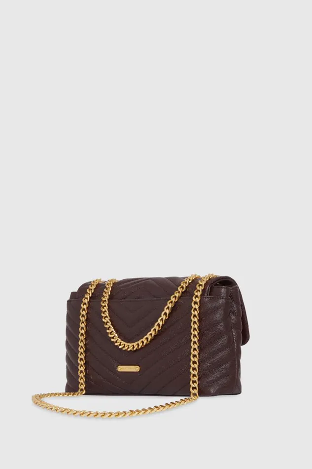 Rebecca Minkoff Crossbody Bags Edie Medium Crossbody Cigaroantique Brass 8211 Handbags