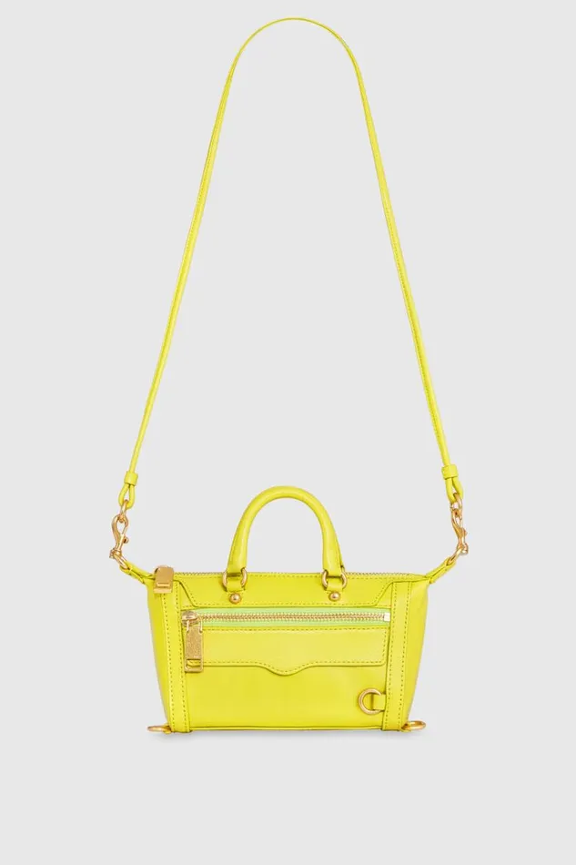 Rebecca Minkoff Crossbody Bags Micro Mini MAB Citronantique Brass 8211 Handbags