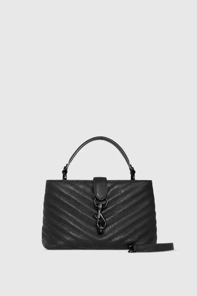 Rebecca Minkoff Top Handle Bags Edie Top Handle Satchel Black 8211 Handbags