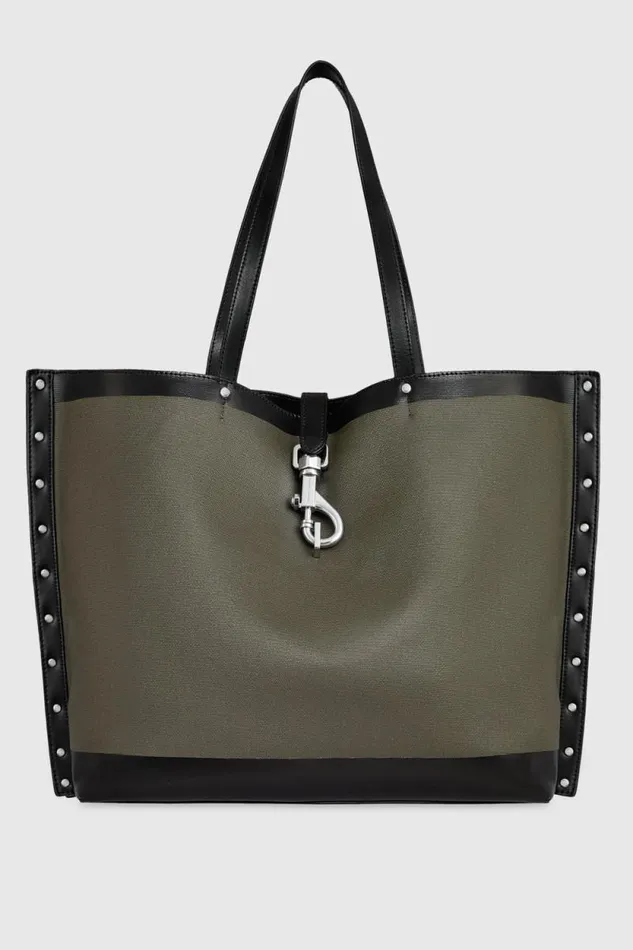 Rebecca Minkoff Tote Bags Megan Soft Large Tote Militarysilver 8211 Handbags