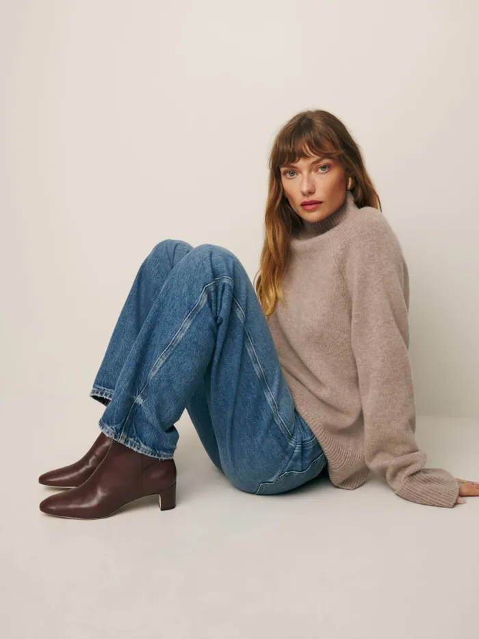 Reformation Boots Giulietta Ankle Boot Oak Leather 8211 Women
