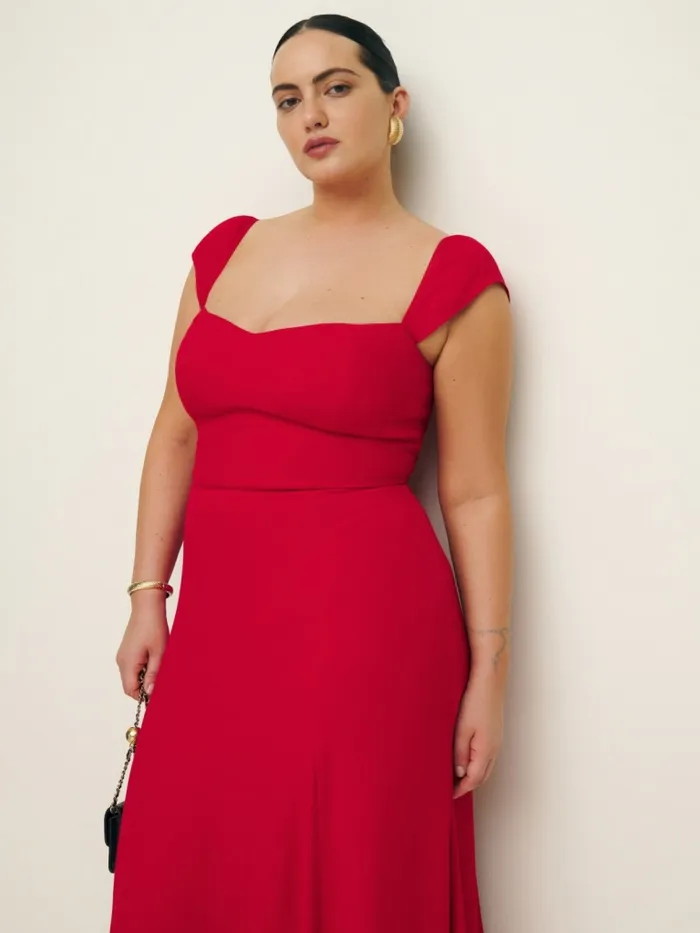 Reformation Dresses Bryson Dress Es Cherry 8211 Women Reformation Dresses Bryson Dress Es Cherry 8211 Women