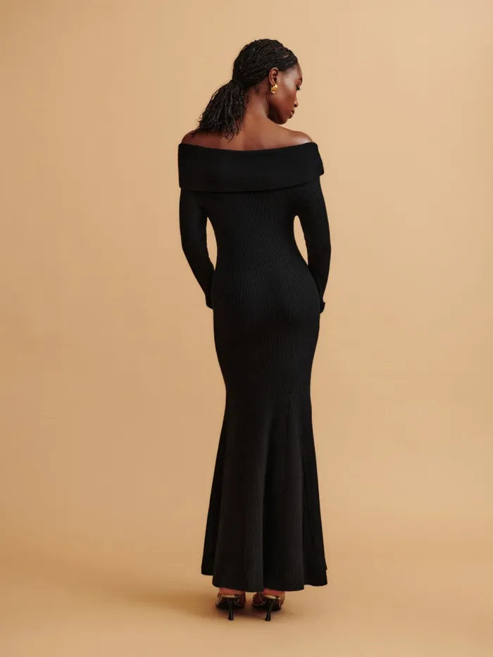 Reformation Dresses Edith Cashmere Dress Black 8211 Women