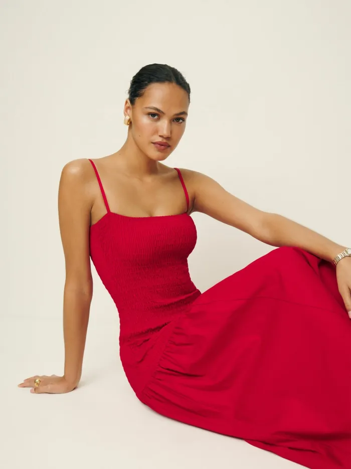 Reformation Dresses Leilah Dress Lipstick 8211 Women Reformation Dresses Leilah Dress Lipstick 8211 Women