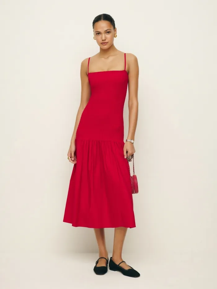 Reformation Dresses Leilah Dress Lipstick 8211 Women Reformation Dresses Leilah Dress Lipstick 8211 Women