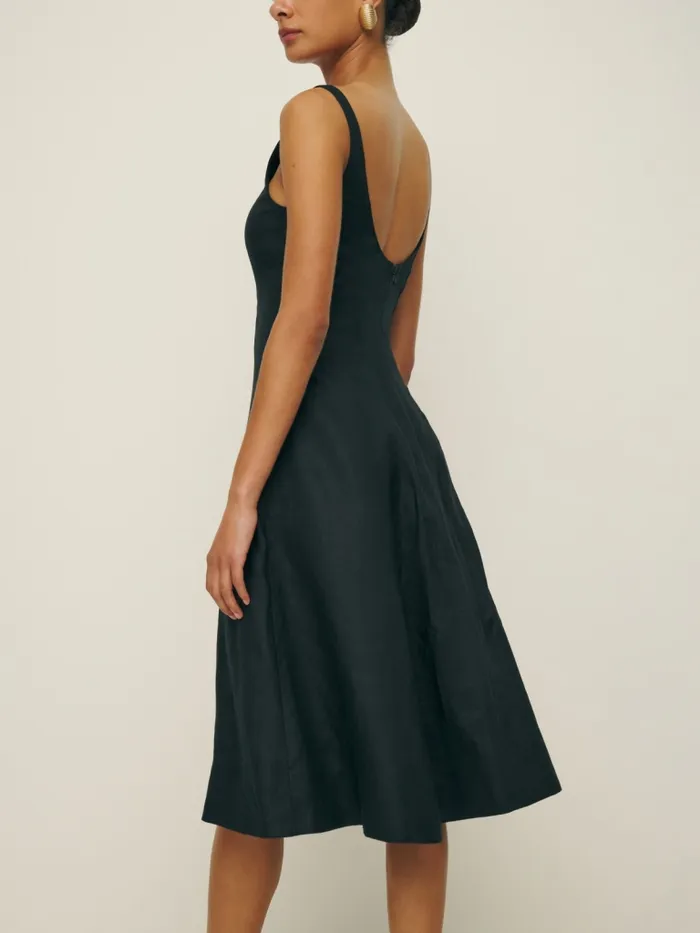 Reformation Dresses Magnolia Linen Dress Black 8211 Women Reformation Dresses Magnolia Linen Dress Black 8211 Women