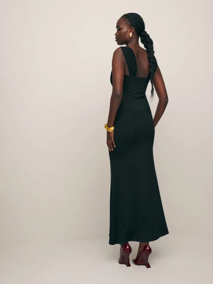Reformation Dresses Malia Knit Dress Black 8211 Women