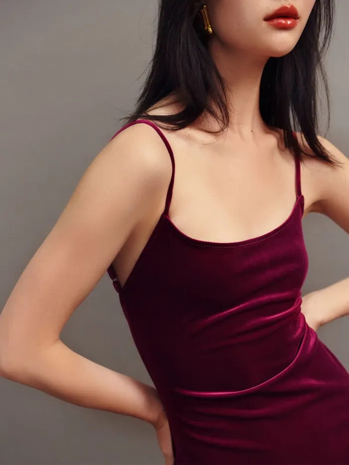 Reformation Dresses Merel Velvet Dress Chianti Velvet 8211 Women Reformation Dresses Merel Velvet Dress Chianti Velvet 8211 Women